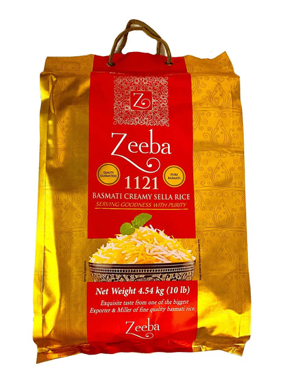Pure Basmati Creamy Sella (Sela) Rice (Berenj, Ziba)