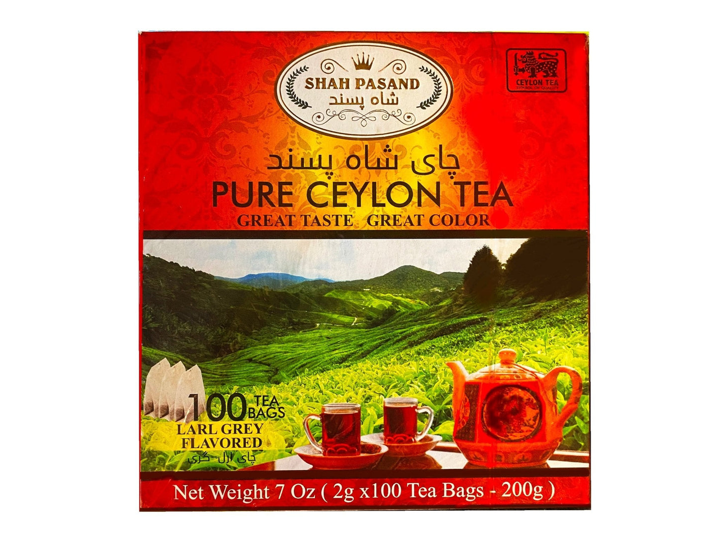 Pure Ceylon Earl Grey Tea - Tea bags - 100 Tea bags (Chai)