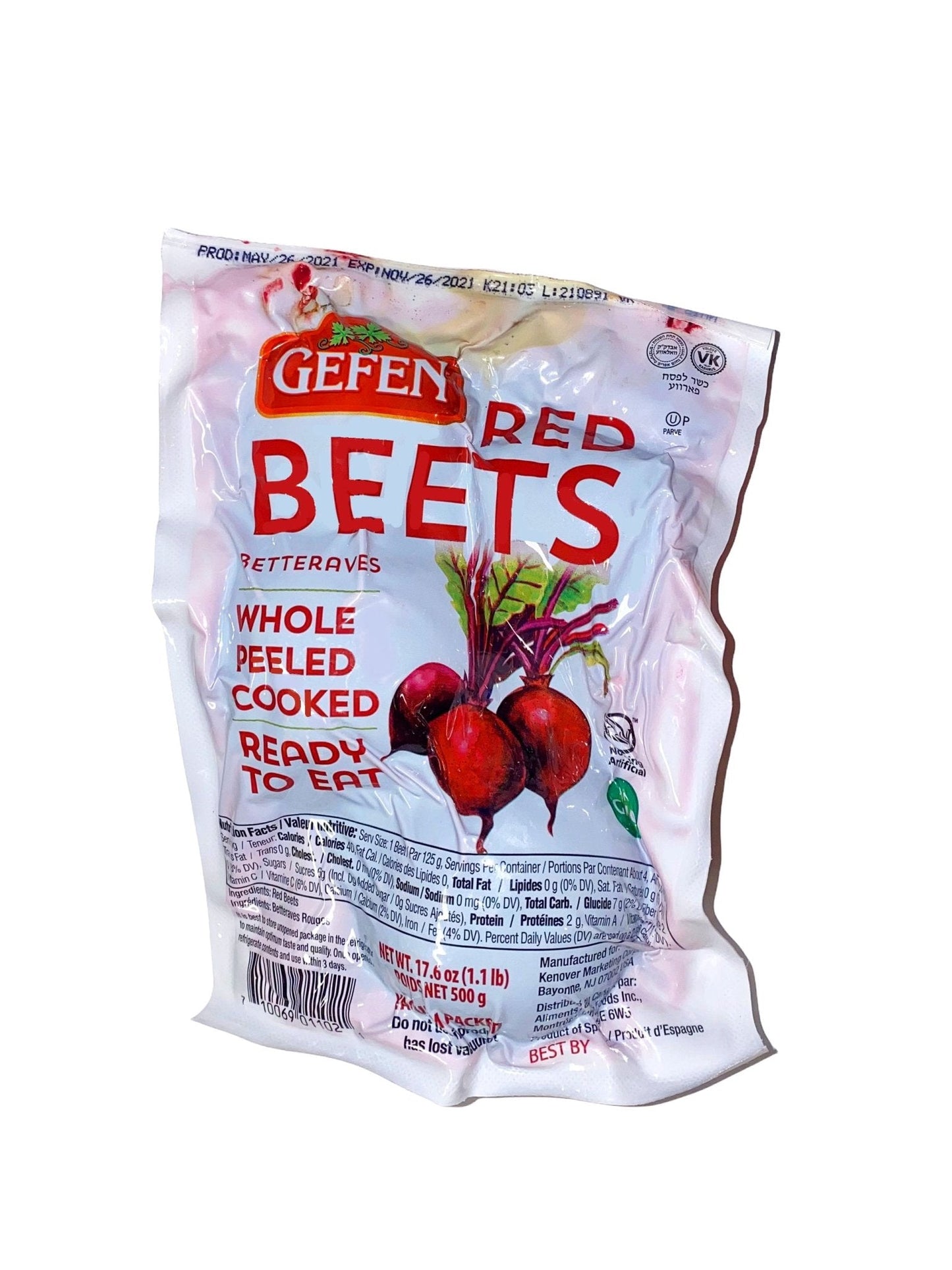 Red Beets - Ready To Eat - 17.6 Oz (Laboo)