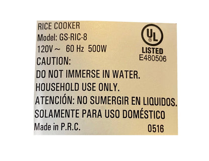 Rice Cooker Automatic - Kitchen appliance, Persian cooking (Tahdig Maker, PoloPaz GS-RIC-8)