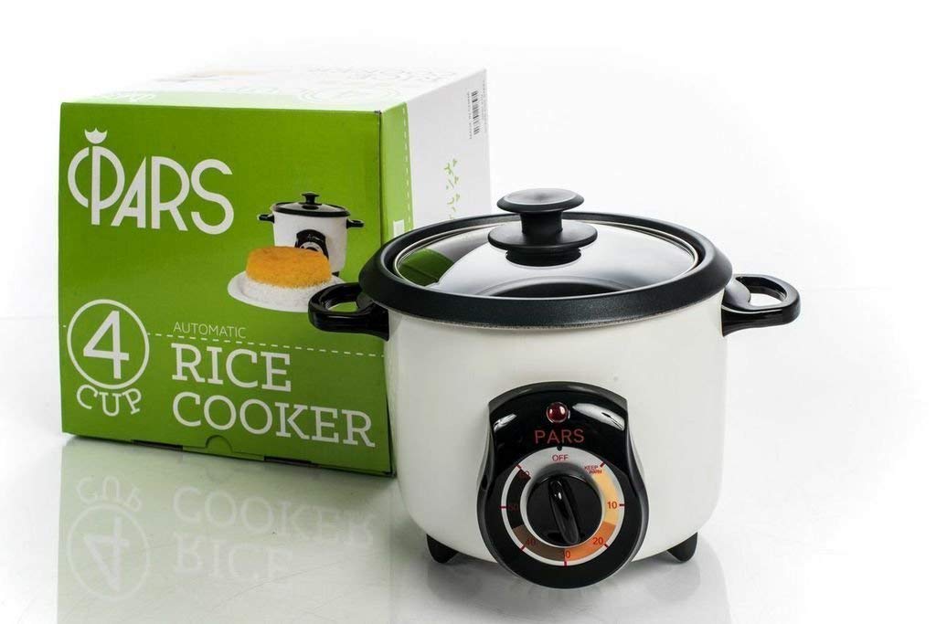 Rice Cooker Automatic - Original - Rice Crust (Tahdig) Maker - 4 CUP (PoloPaz, DRC-210)