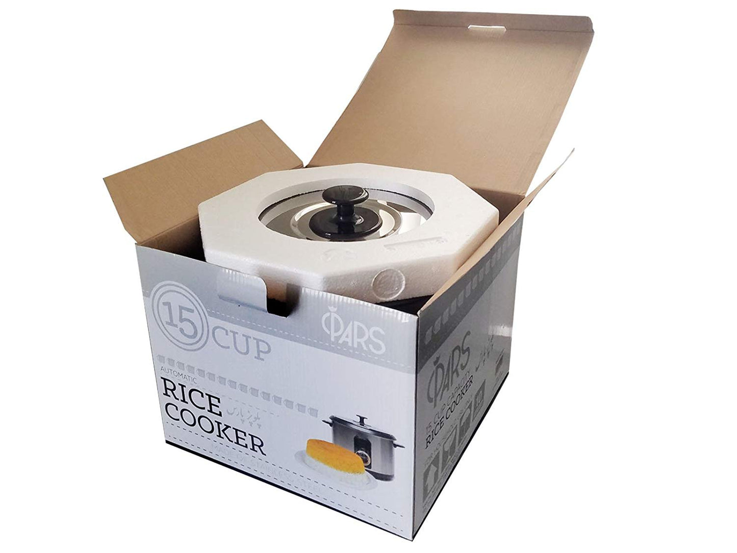 Rice Cooker Automatic - Rice Crust (Tahdig)Maker - 15 CUP (PoloPaz, DRC-250)