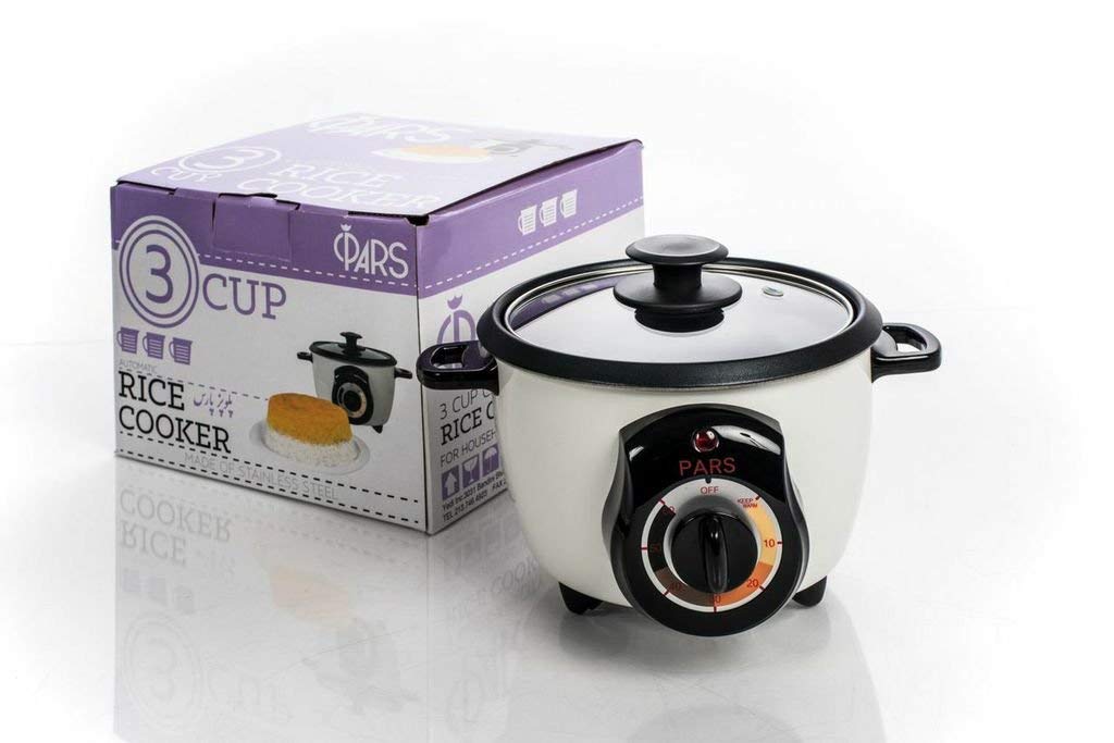 Rice Cooker Automatic - Rice Crust (Tahdig)Maker - 3 CUP (PoloPaz, DRC-200)