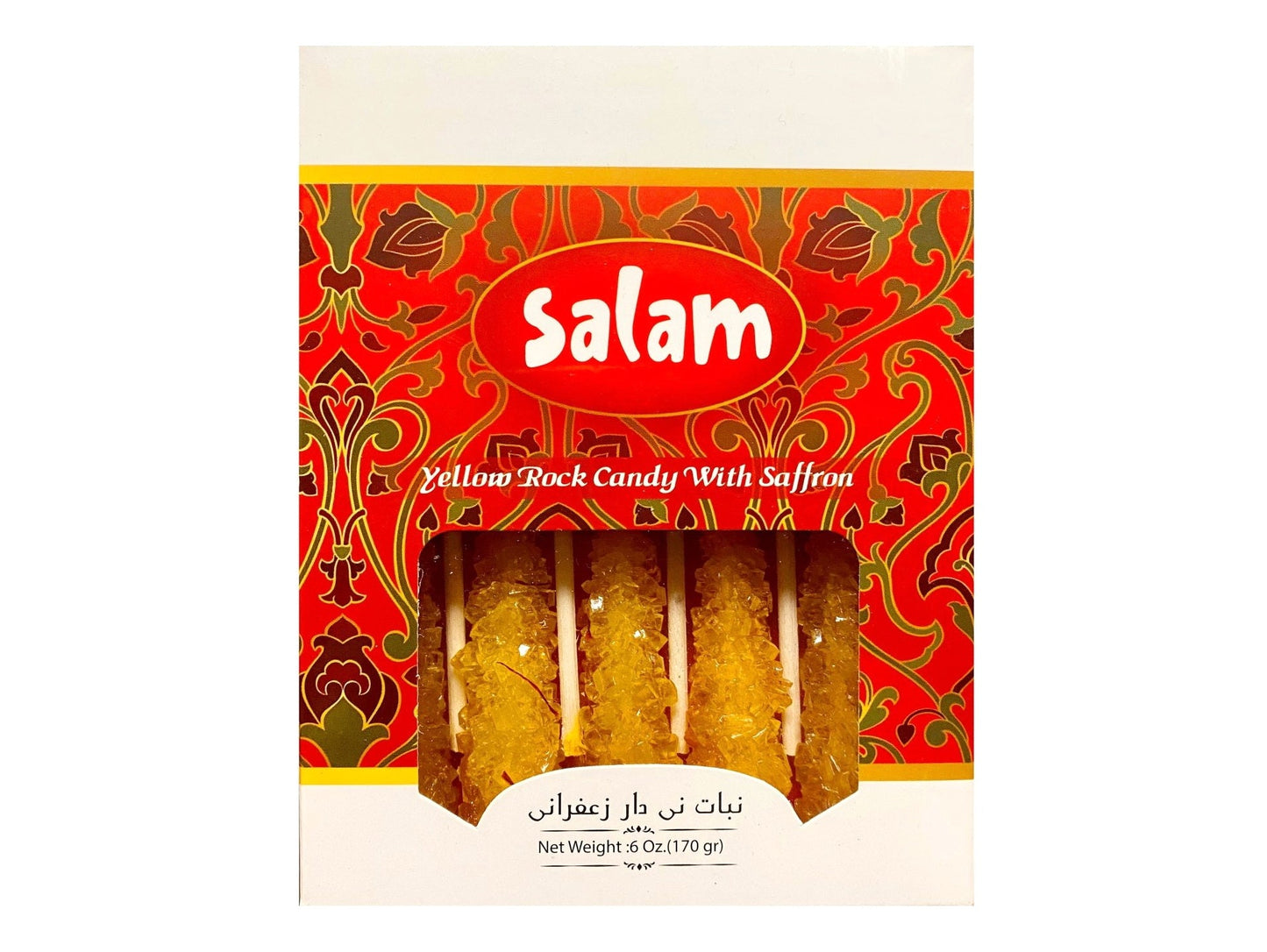 Rock Candy Saffron with Stick (Nabat-Nabaat)