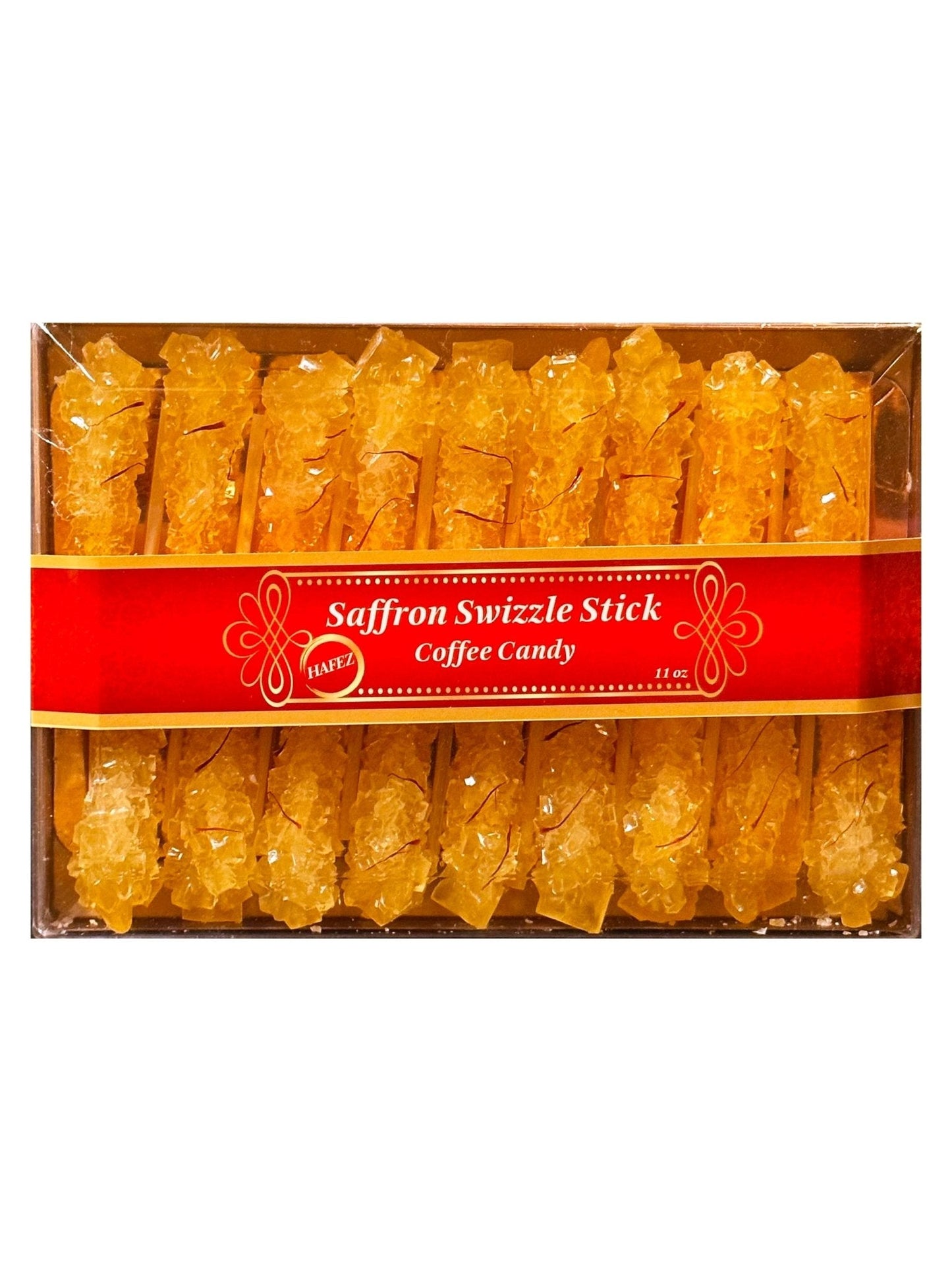 Saffron Rock Candy - Sticks - 18 Sticks (Nabat-Nabaat)