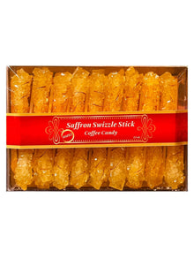 Saffron Rock Candy - Sticks - 18 Sticks (Nabat-Nabaat)