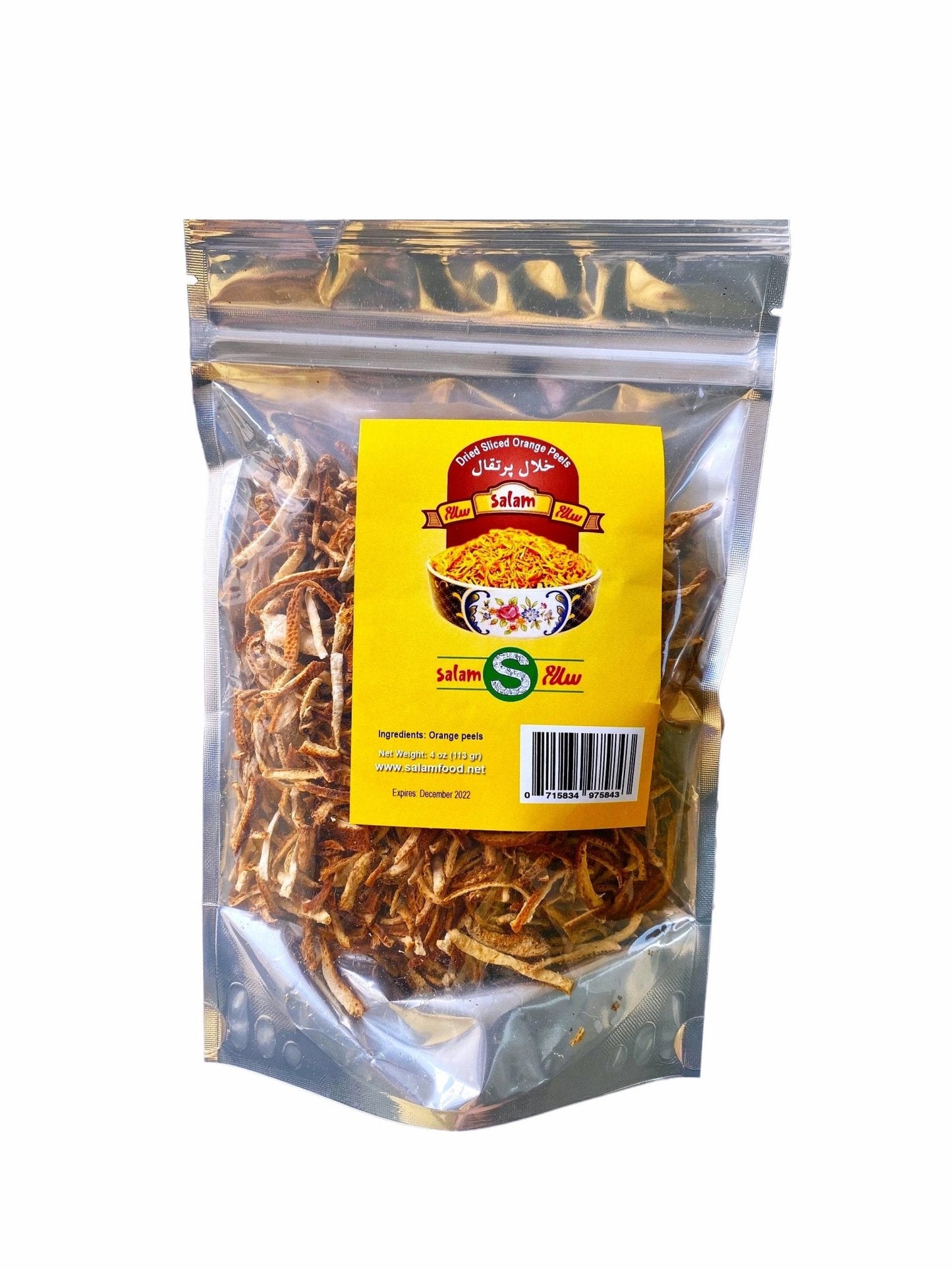 Sun Dried Orange Zest - 4 Oz (Khalal E Poost e Porteghal)