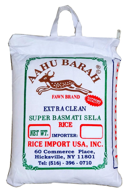 Super Basmati Sela Rice - 10 pounds (Berenj, Ahoo Bareh, Ahu)