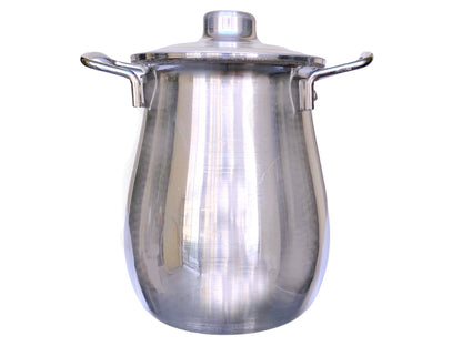 Traditional Dizi Aluminum Pot with Lid - 2.5 Liter - Medium Size (Abgoosht)
