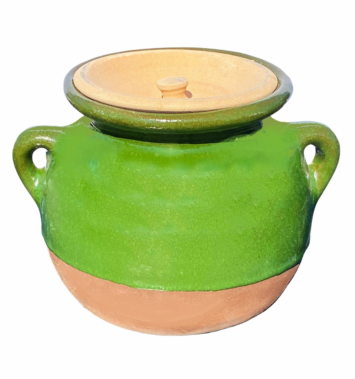 Traditional Dizi Clay Pot with lid - 1.5 L - 3 Persons (Abgoosht, Ab Goosht)