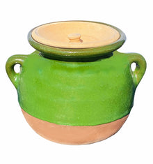 Traditional Dizi Clay Pot with lid - 1.5 L - 3 Persons (Abgoosht, Ab Goosht)