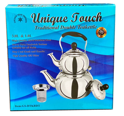 Traditional Double Kettle - Stainless Steel (Ketri)