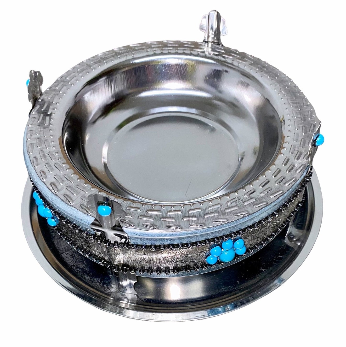 Traditional Wedding Scent Burner With Tray and Tong (Esfandooneh, Esfand Dood Kon)