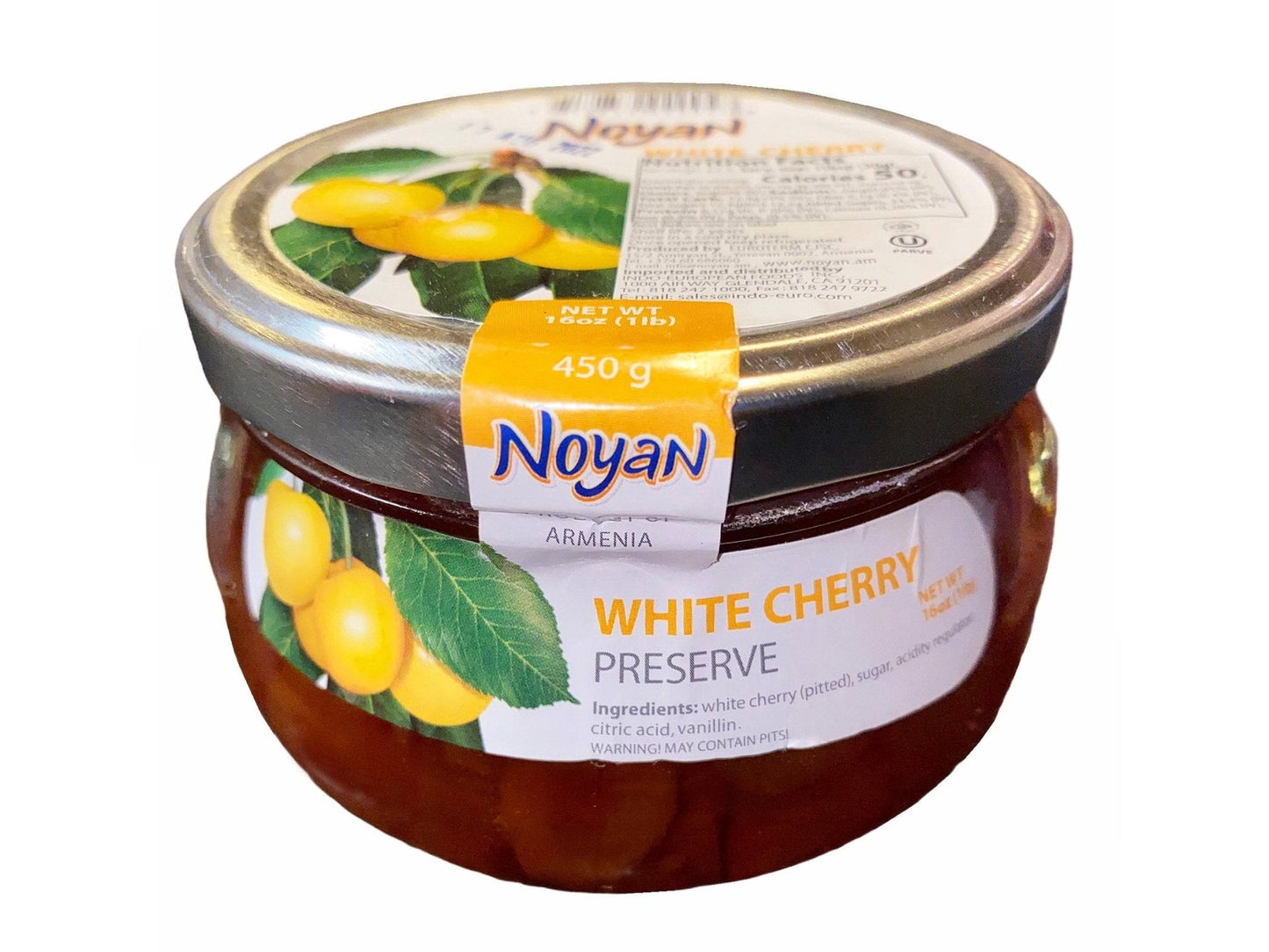 White Cherry Preserve - Jam (Muraba Gilas)
