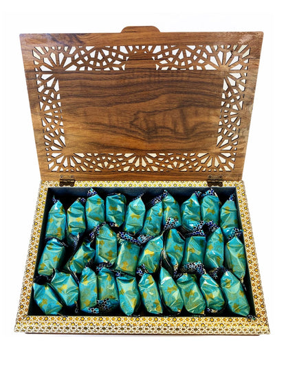 Pistachio Nougats (Gaz)28% - Gift Box - Bite-Size (Gaz)