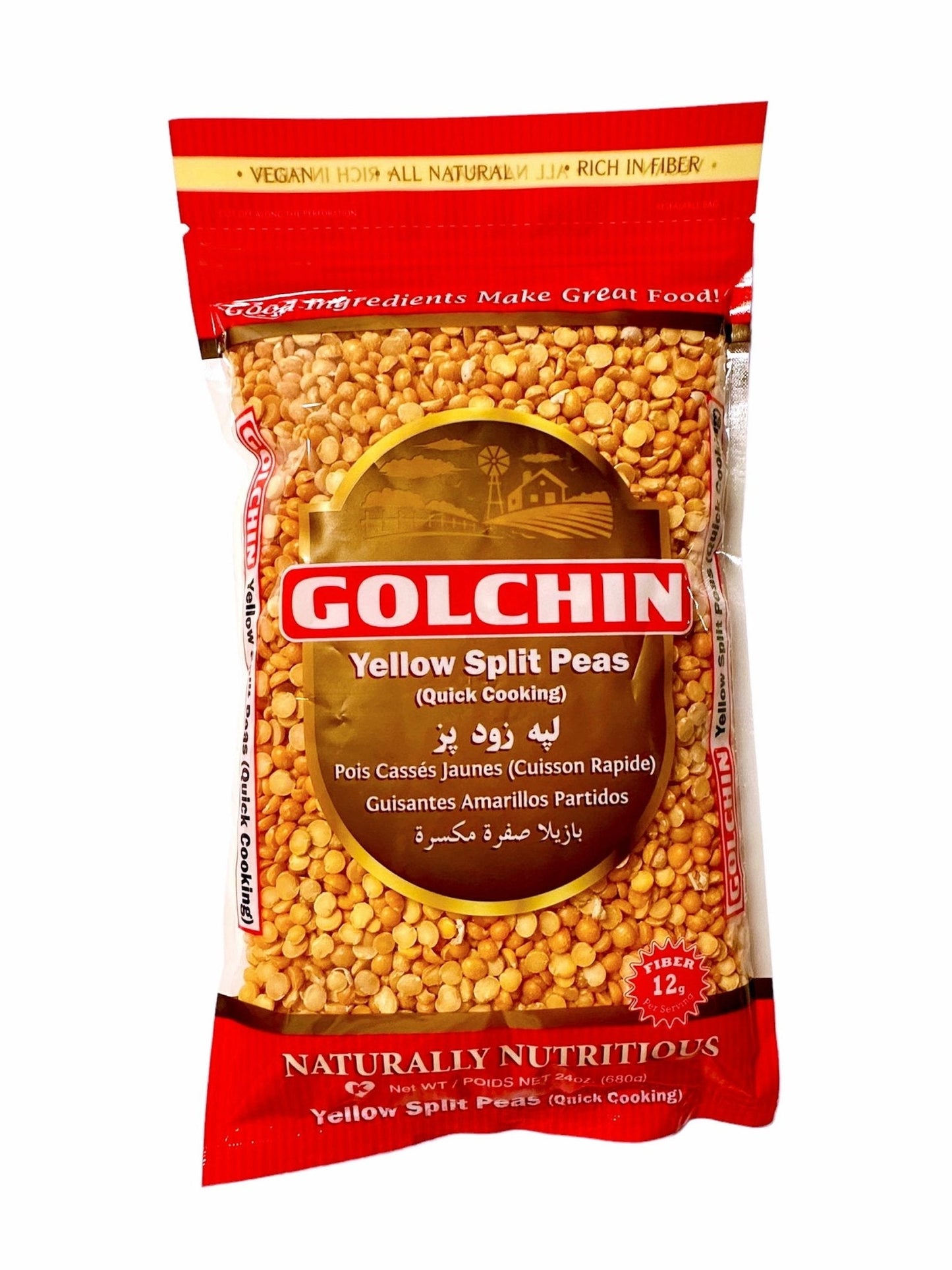 Yellow Split Peas - Quick Cook (Lappeh Zood paz, Lapeh)