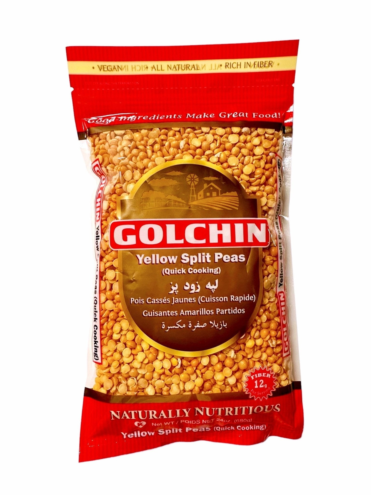 Yellow Split Peas - Quick Cook (Lappeh Zood paz, Lapeh)