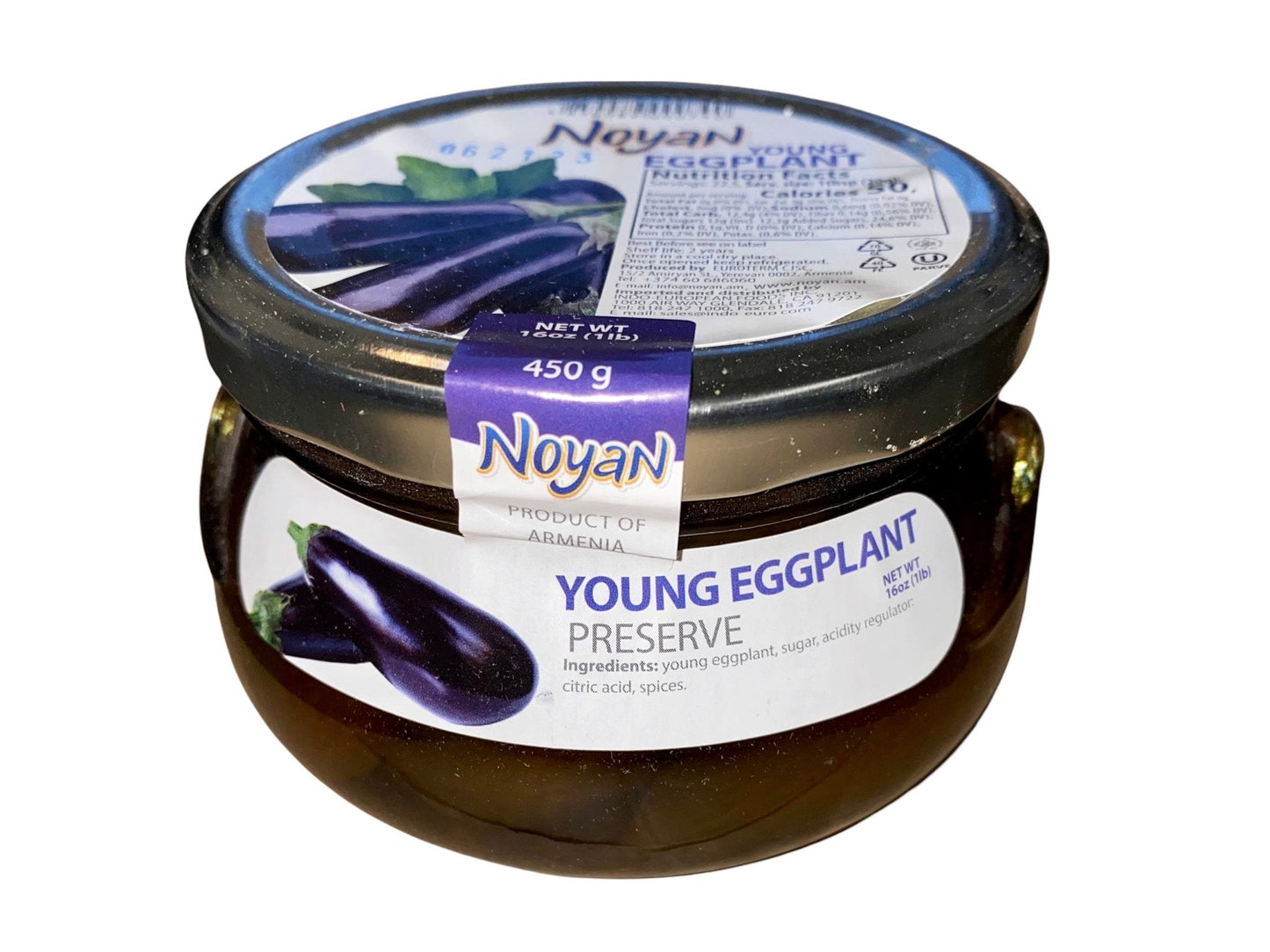 Young Eggplant Preserve - Jam (Muraba Bademjoon)